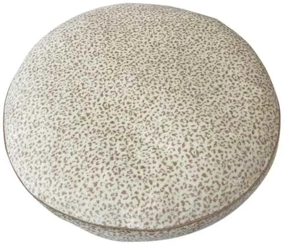 36x36 Round Leopard Print Bed