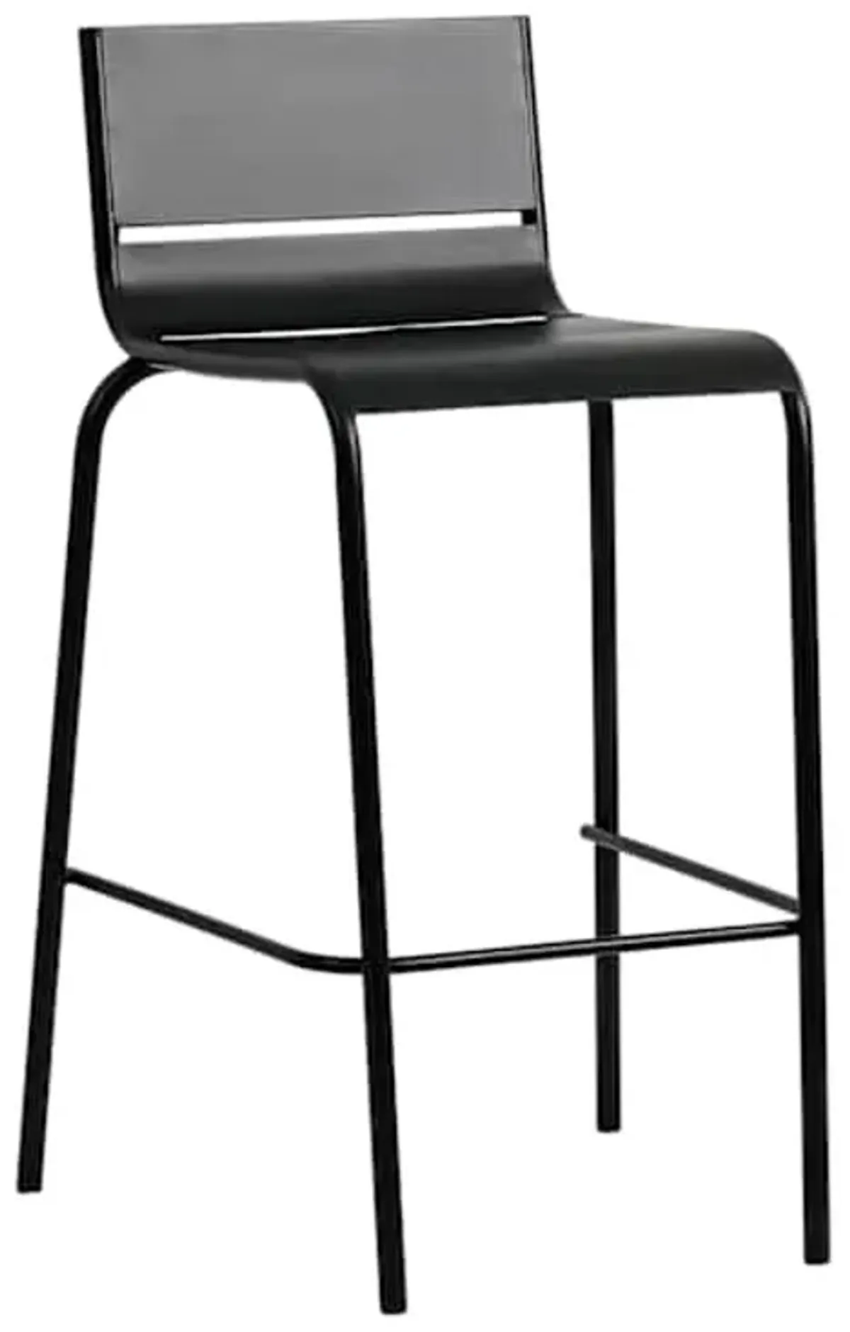 Steel Patio Barstool, Black