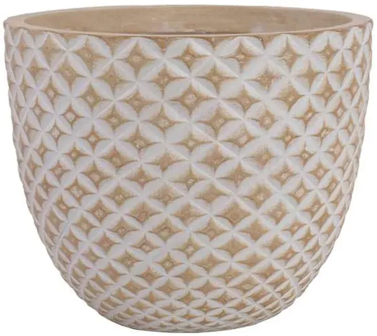Honeybloom Tan Pineapple Outdoor Planter, Small