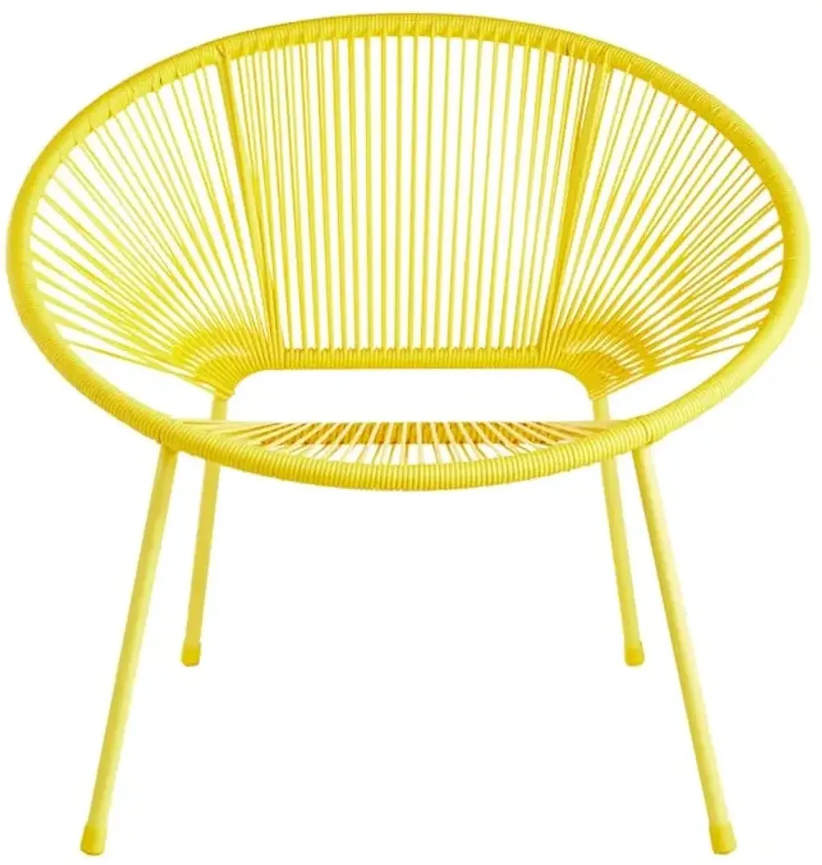 Yellow Round Disc Outdoor Chair