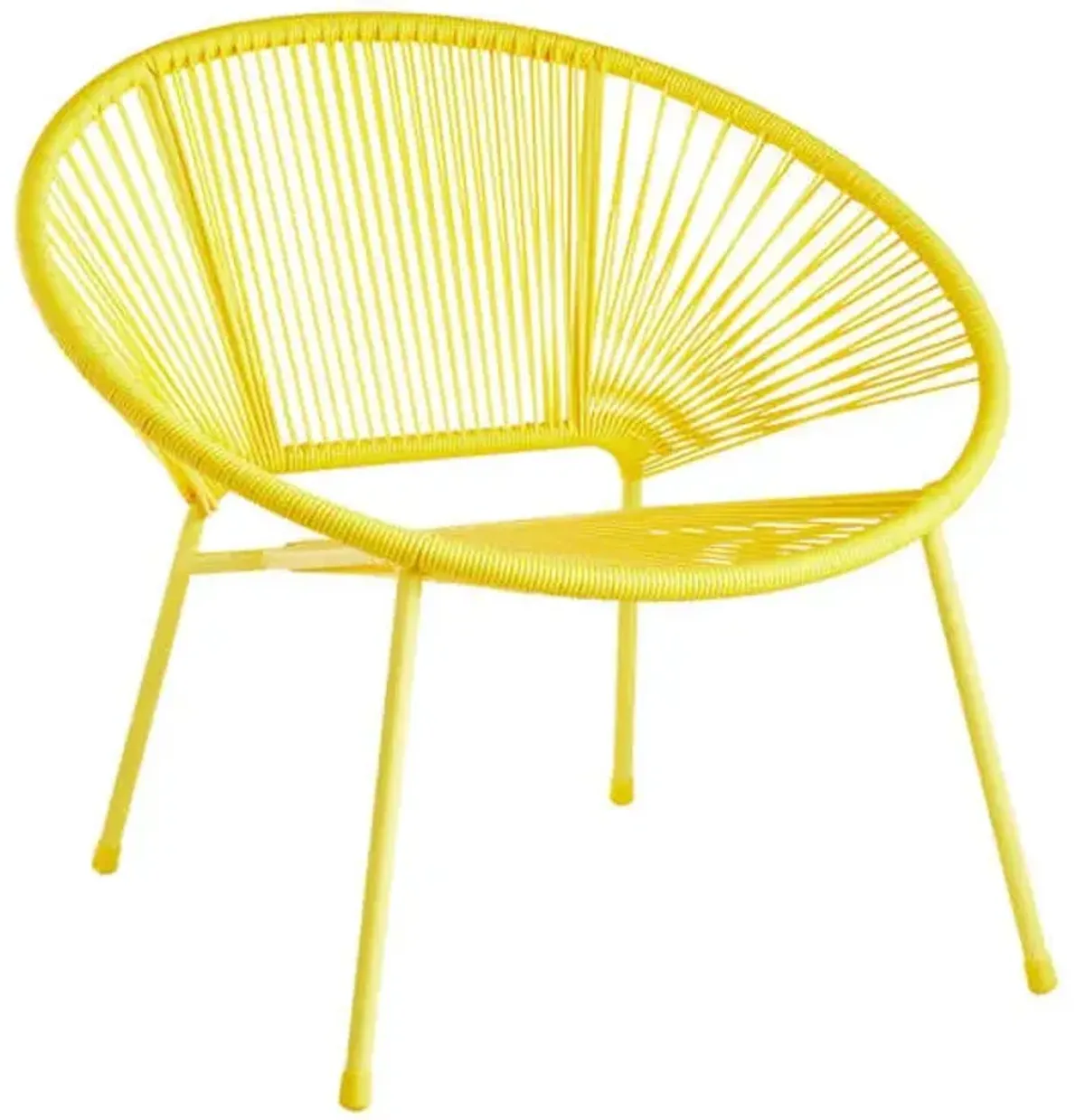 Yellow Round Disc Outdoor Chair
