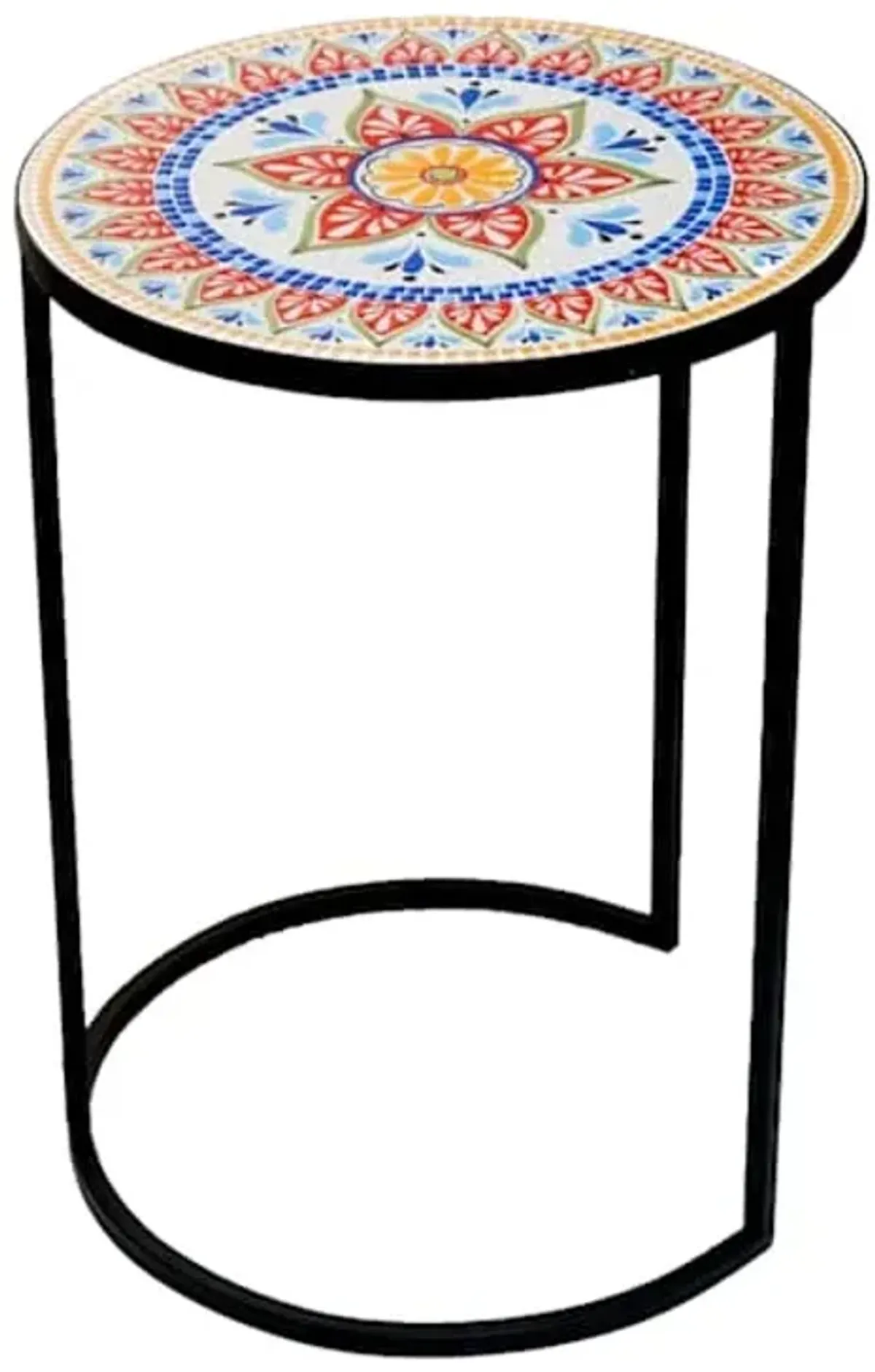 24IN Salma mosaic metal plant stand