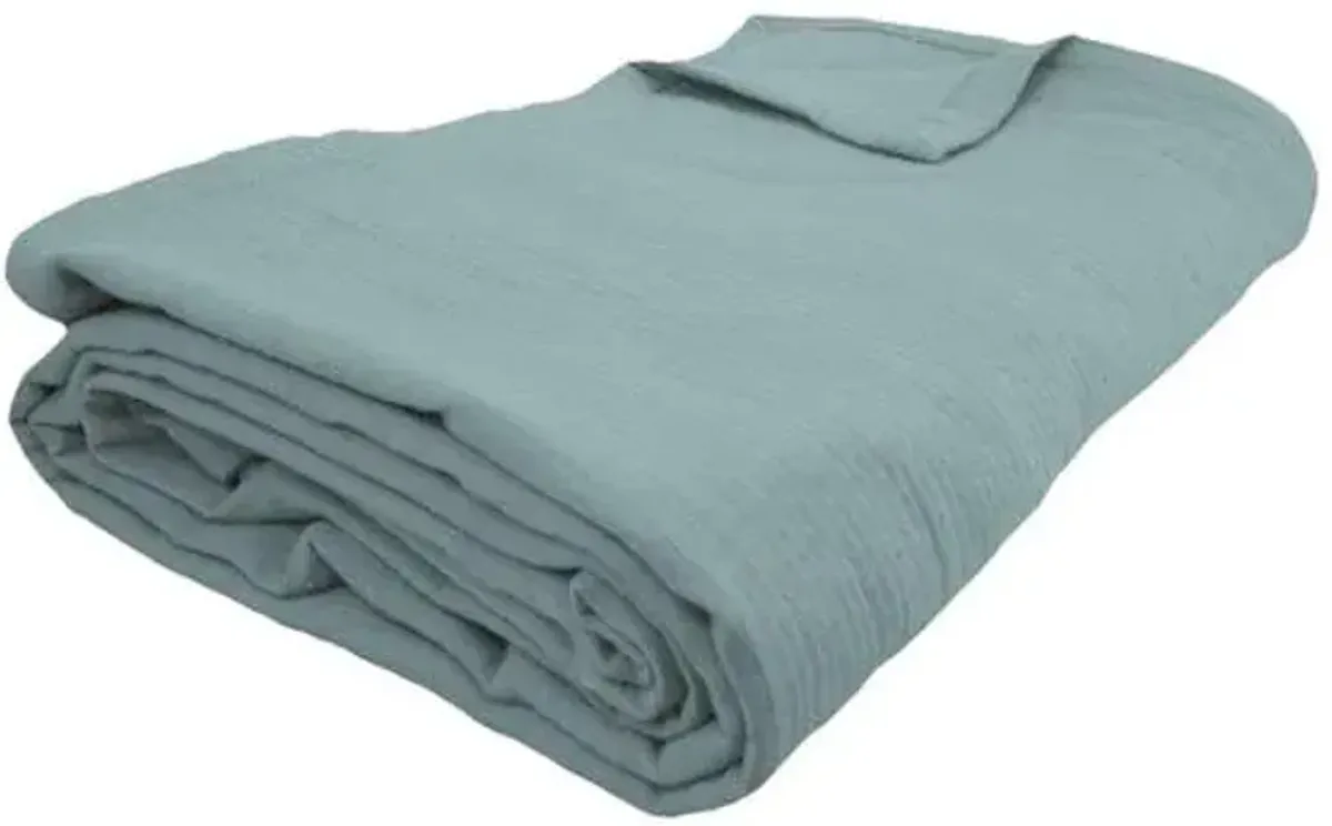 Honeyblom 3-Piece Green Dash Matelasse Coverlet Set, King