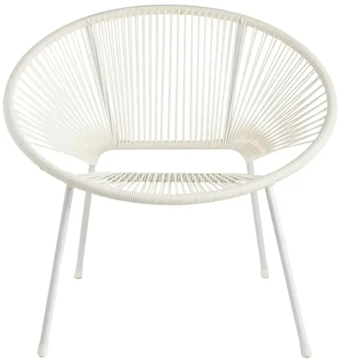 Oh Joy! White Round Disc Outdoor Chair