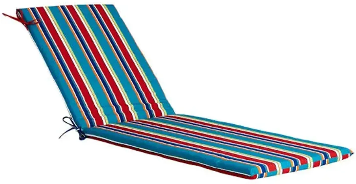 Alvarado Stripe Outdoor Chaise Lounge Cushion