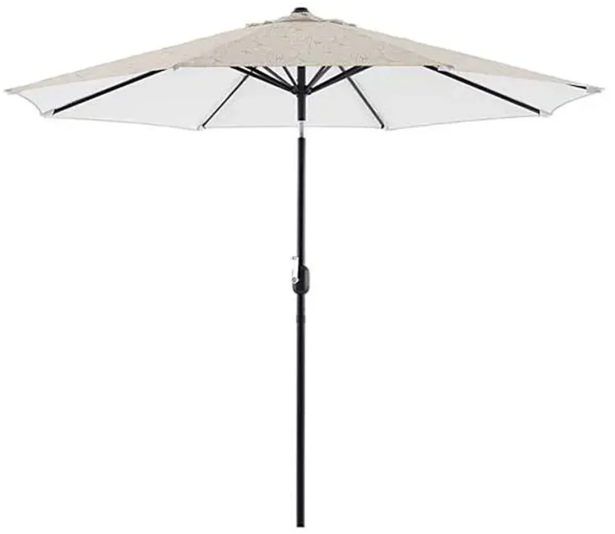 Found & Fable Tonal Talia Leaf Crank & Tilt Round Patio Umbrella, 9'