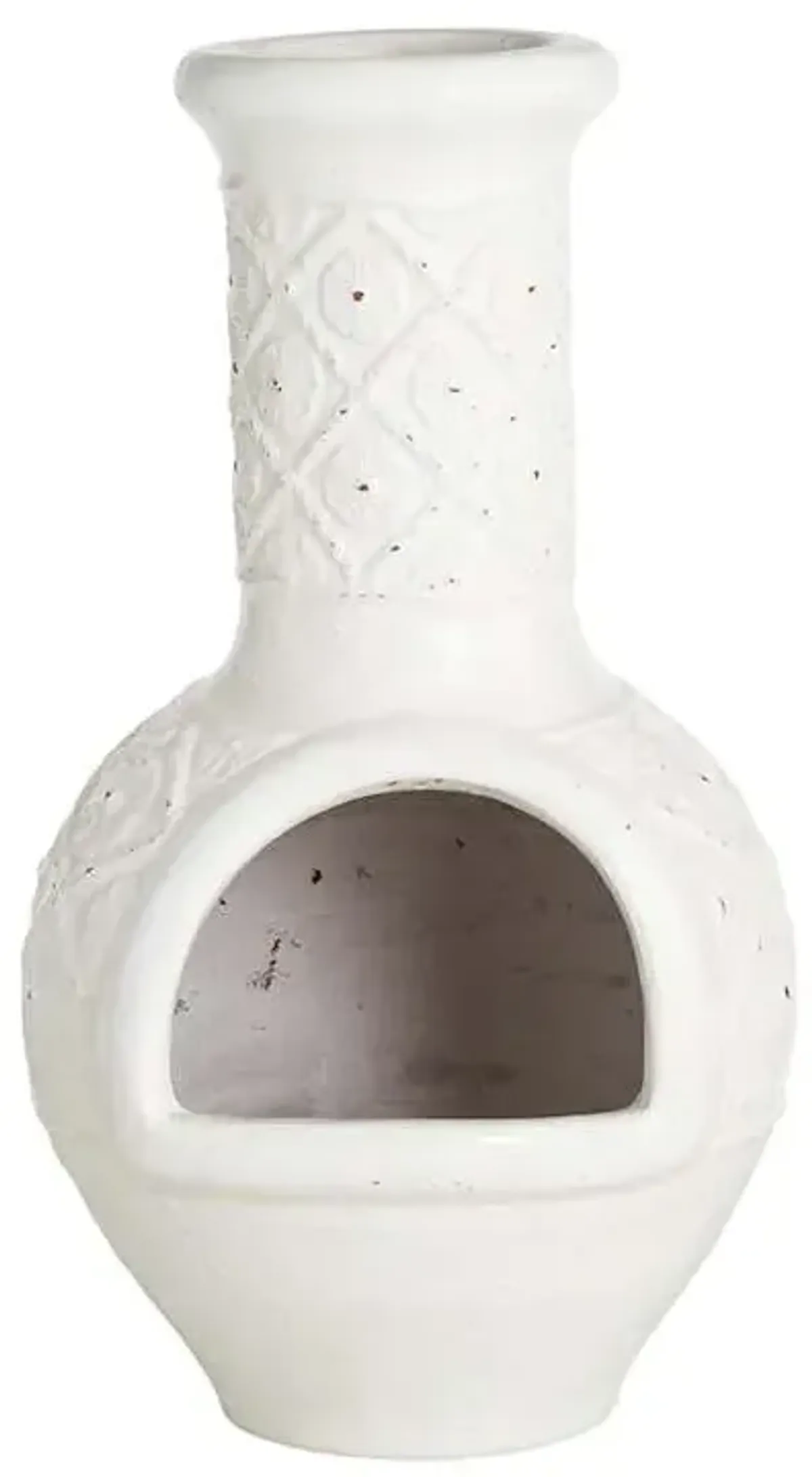 White Sunflower Outdoor Chiminea, 37"