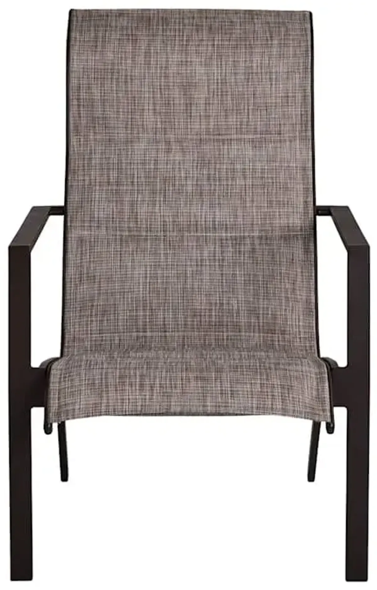 Padded Sling Lounge Chair, Taupe