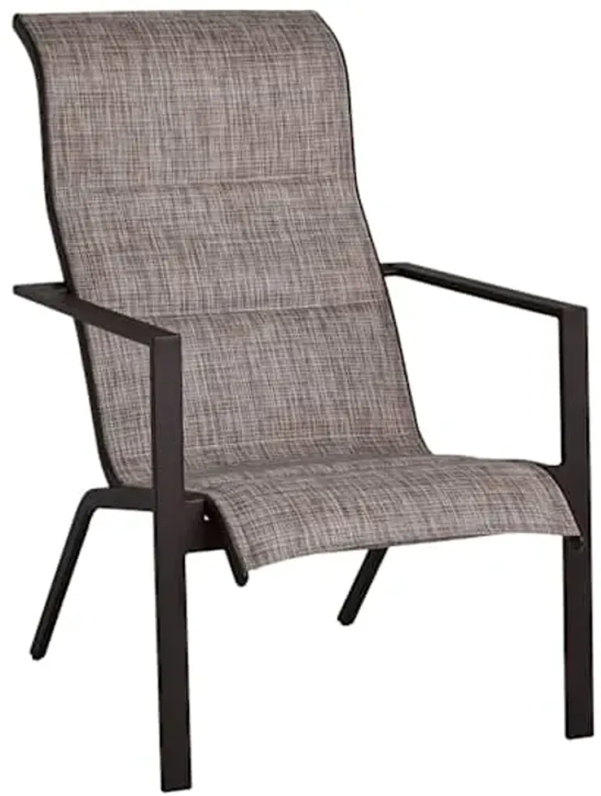 Padded Sling Lounge Chair, Taupe