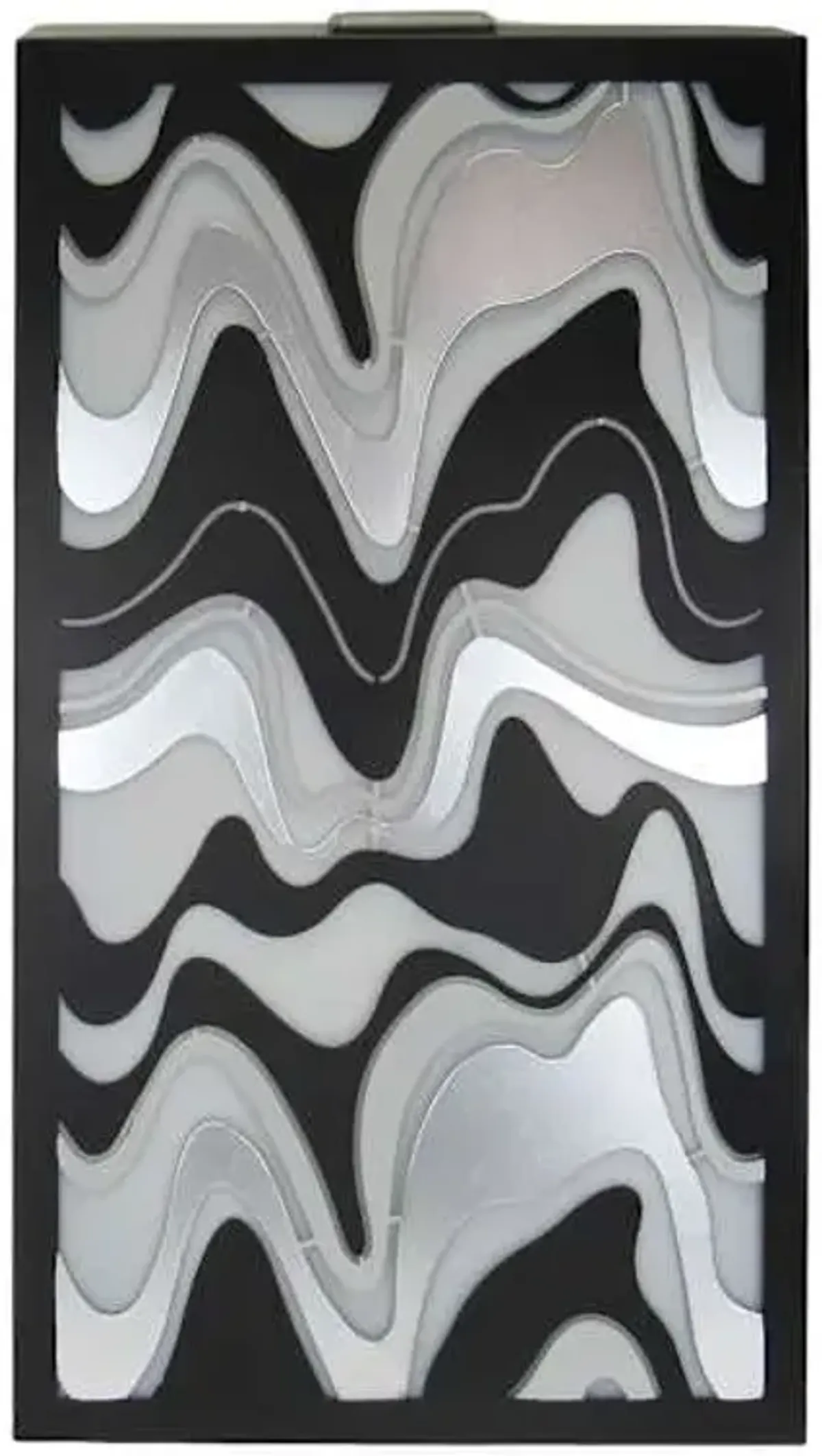 Metal Waves Solar Outdoor Wall Decor, 25"
