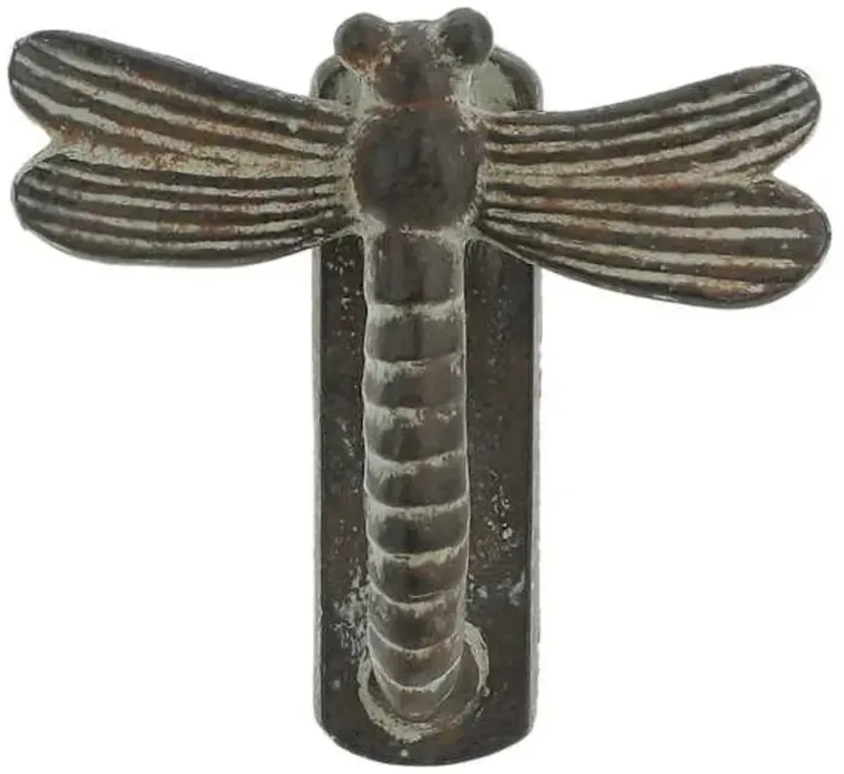 Honeybloom Metal Dragonfly Door Knocker, 4"