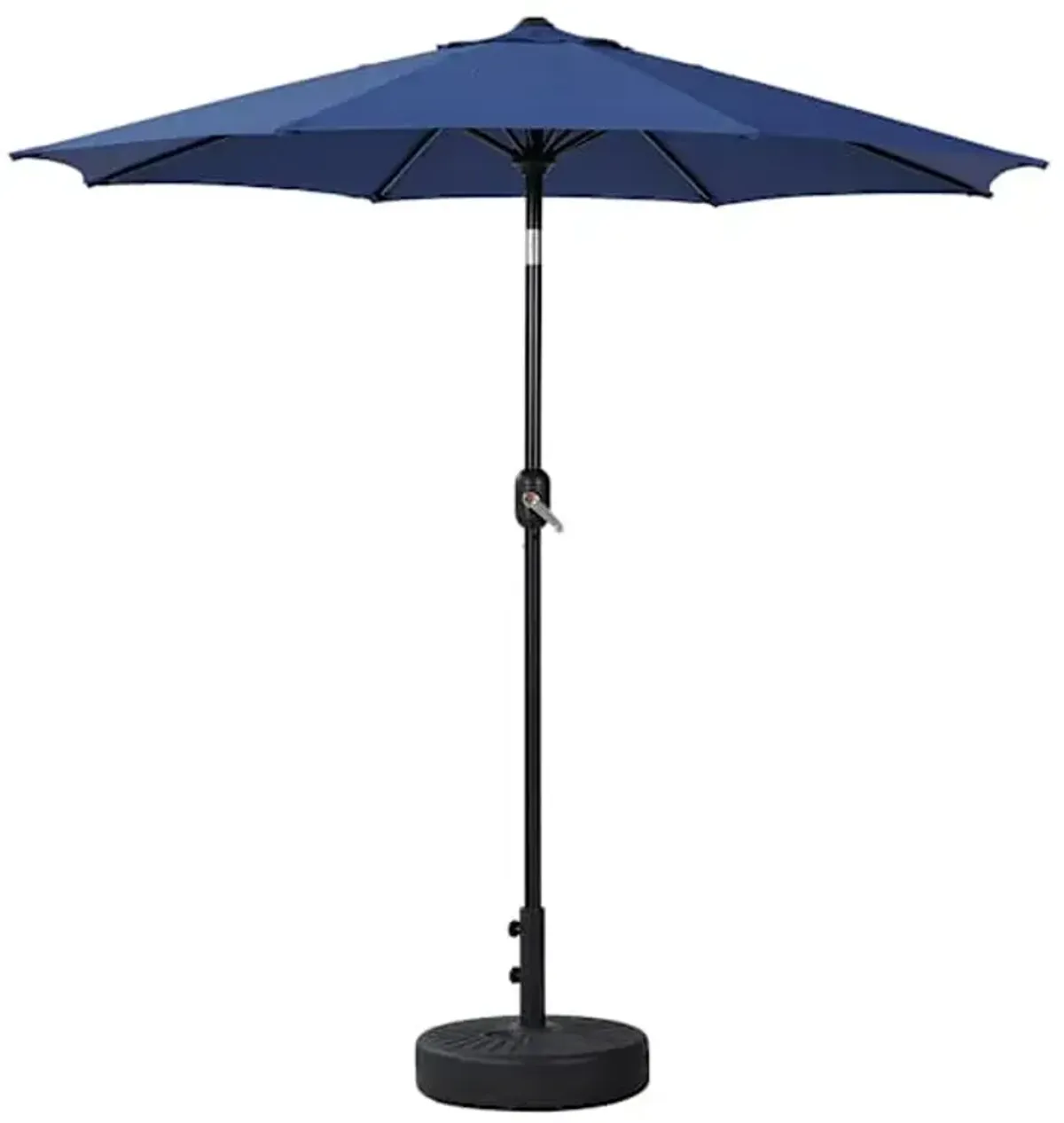 Navy Blue Crank & Tilt Round Patio Umbrella, 7.5'