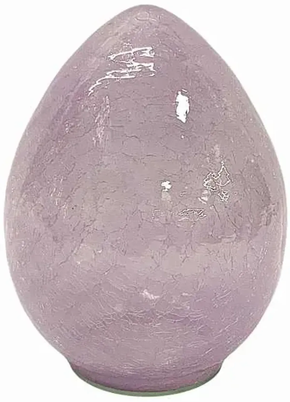 Honyebloom Purple Glass Egg, 6"