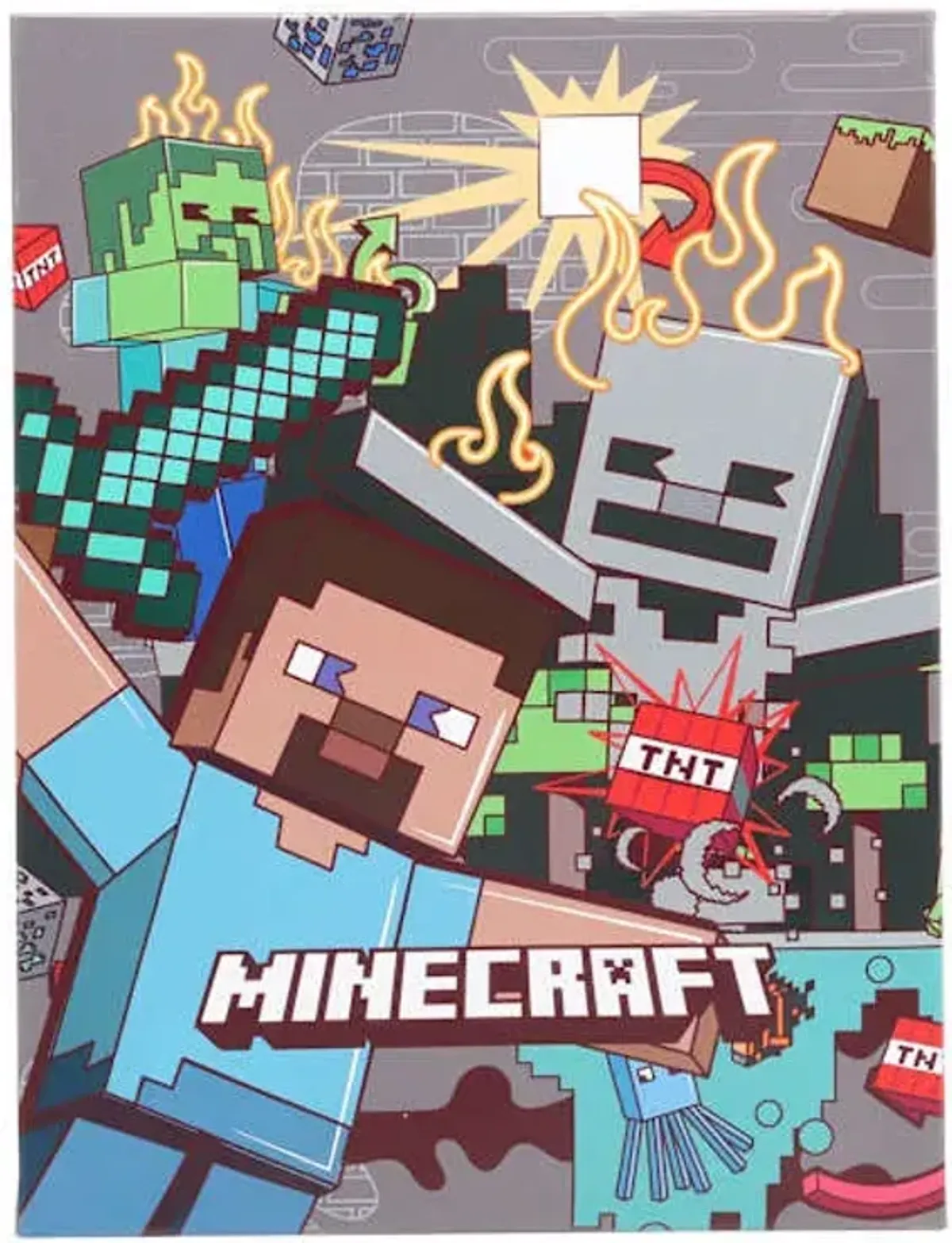 Minecraft Group Canvas Wall Art, 12x16