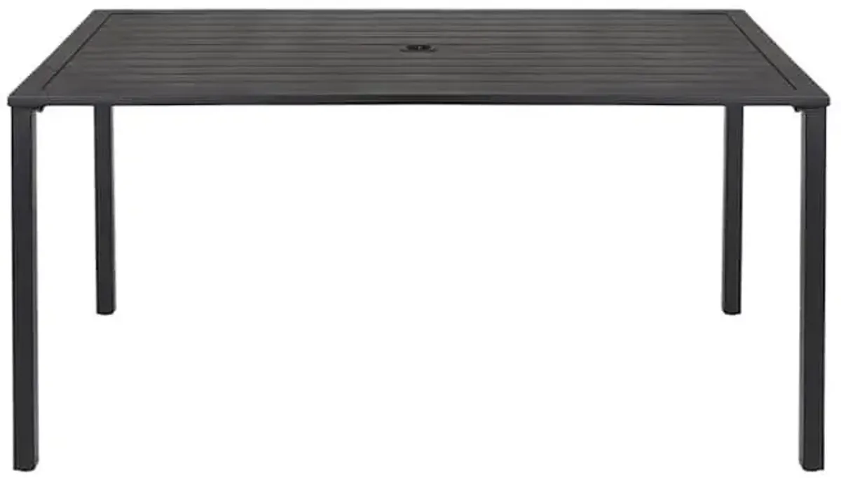 Rectangle Patio Dining Table, Black