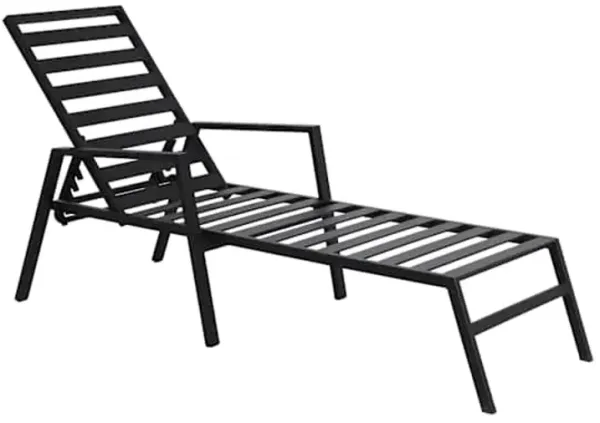Grammercy Black Chaise Lounge Chair