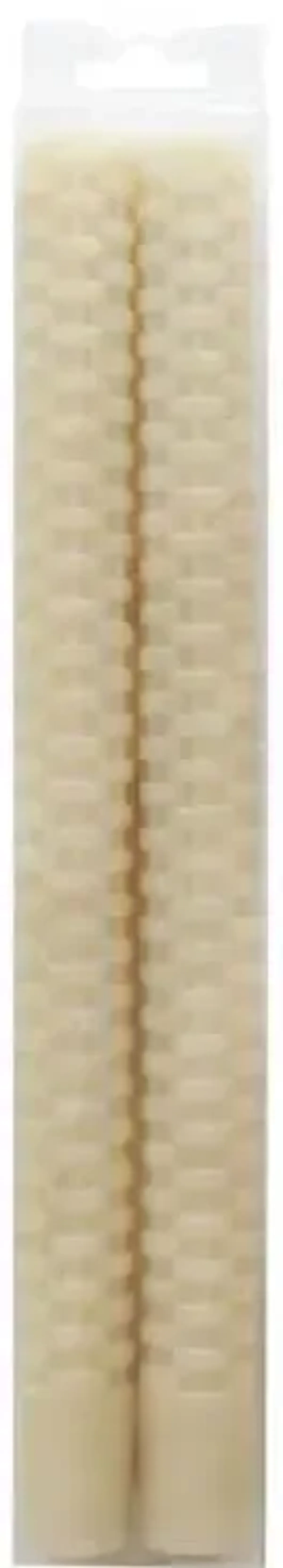 2-Pack Grey Weave Taper Candles, 10"