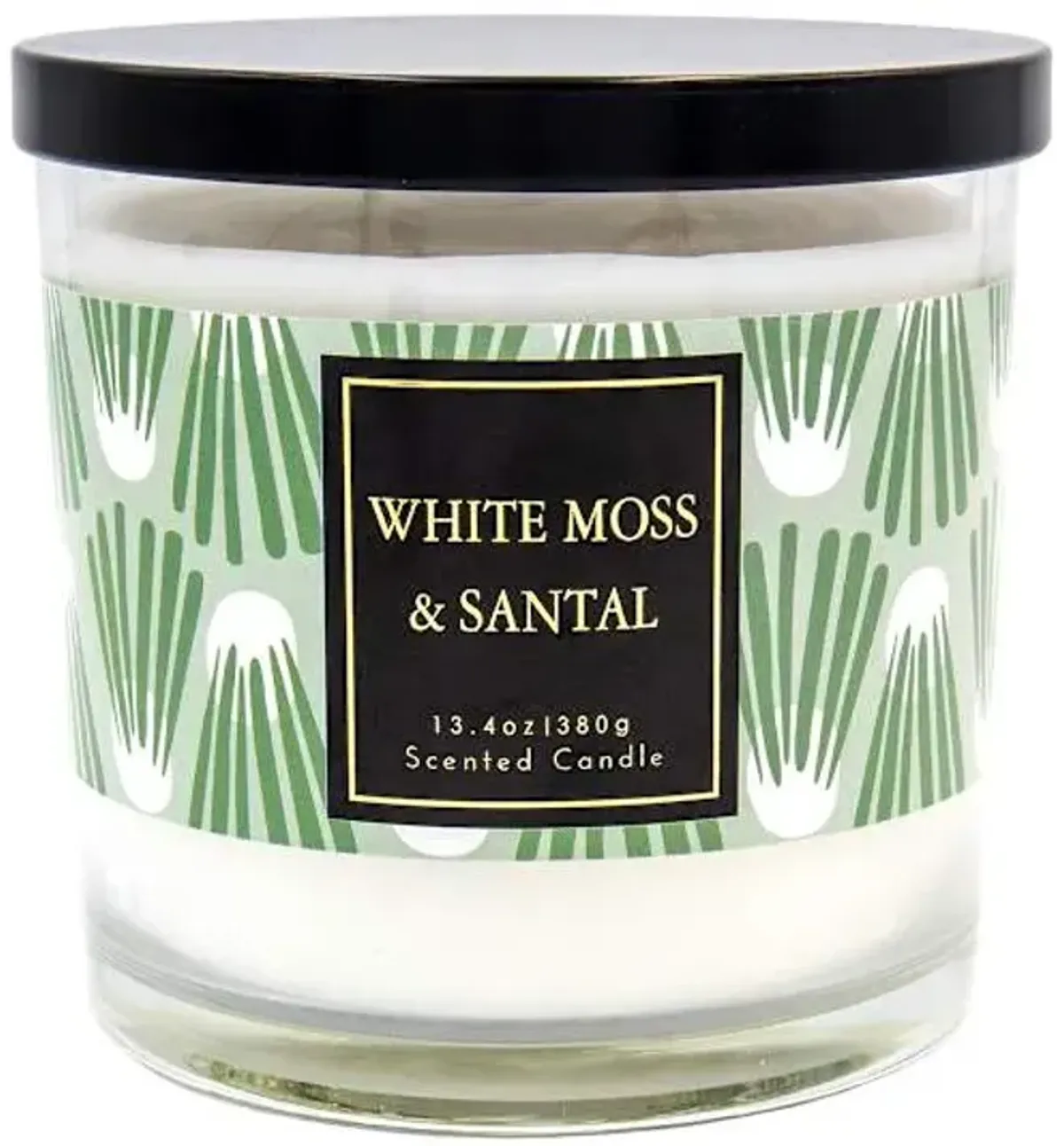 White Moss & Santal Scented Jar Candle, 13.4oz