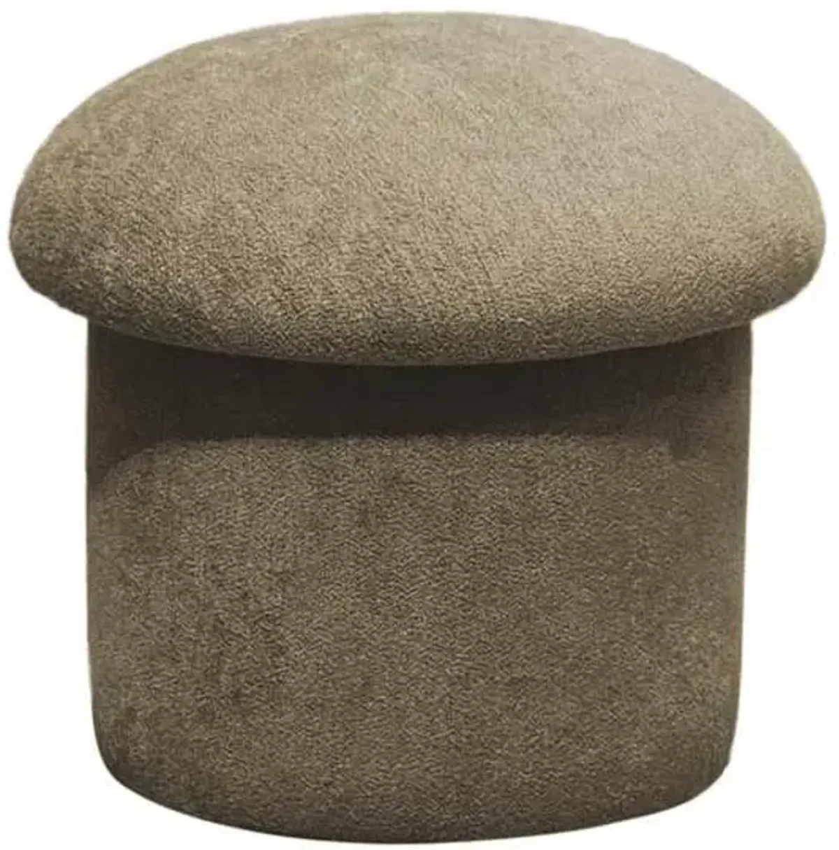 Mushroom Storage Ottoman, Moss Green