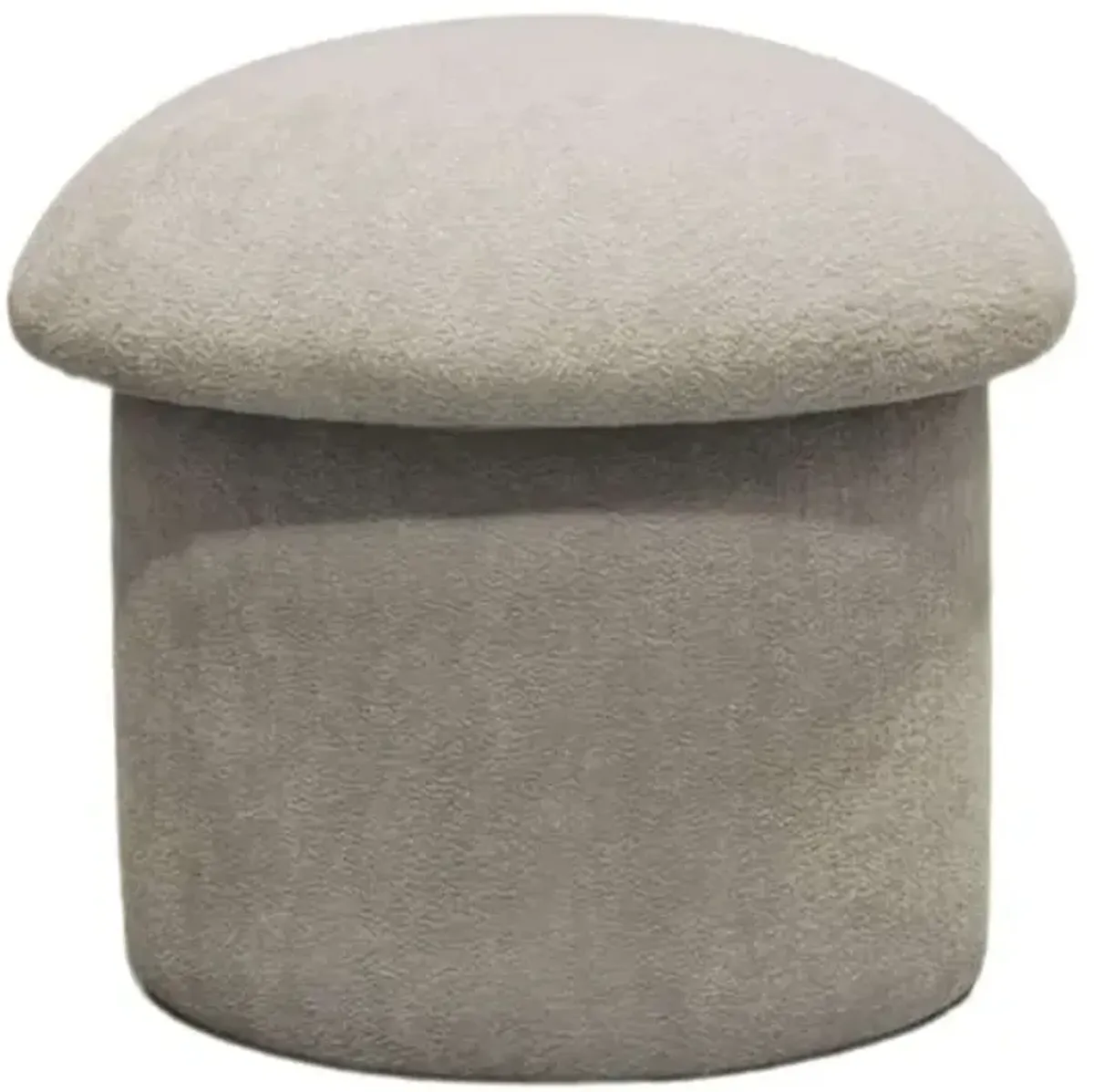 Mushroom Storage Ottoman, Taupe