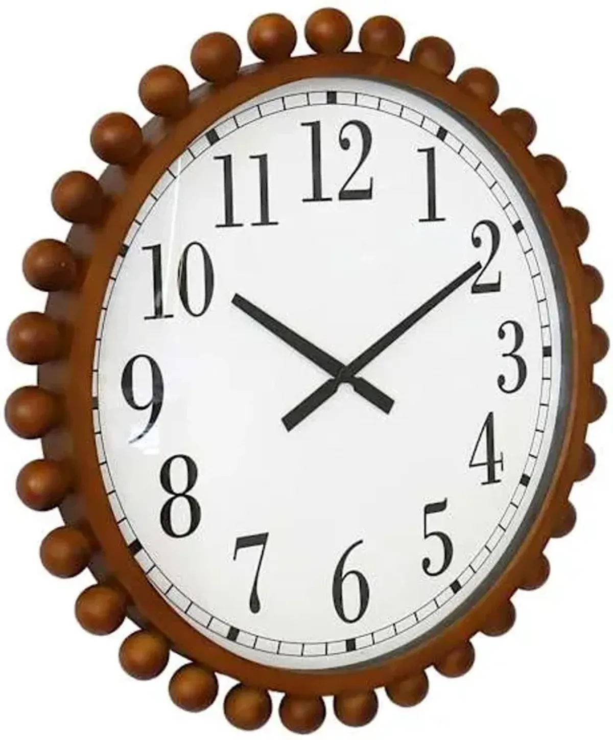 Wood Beaded Wall Clock, 30"