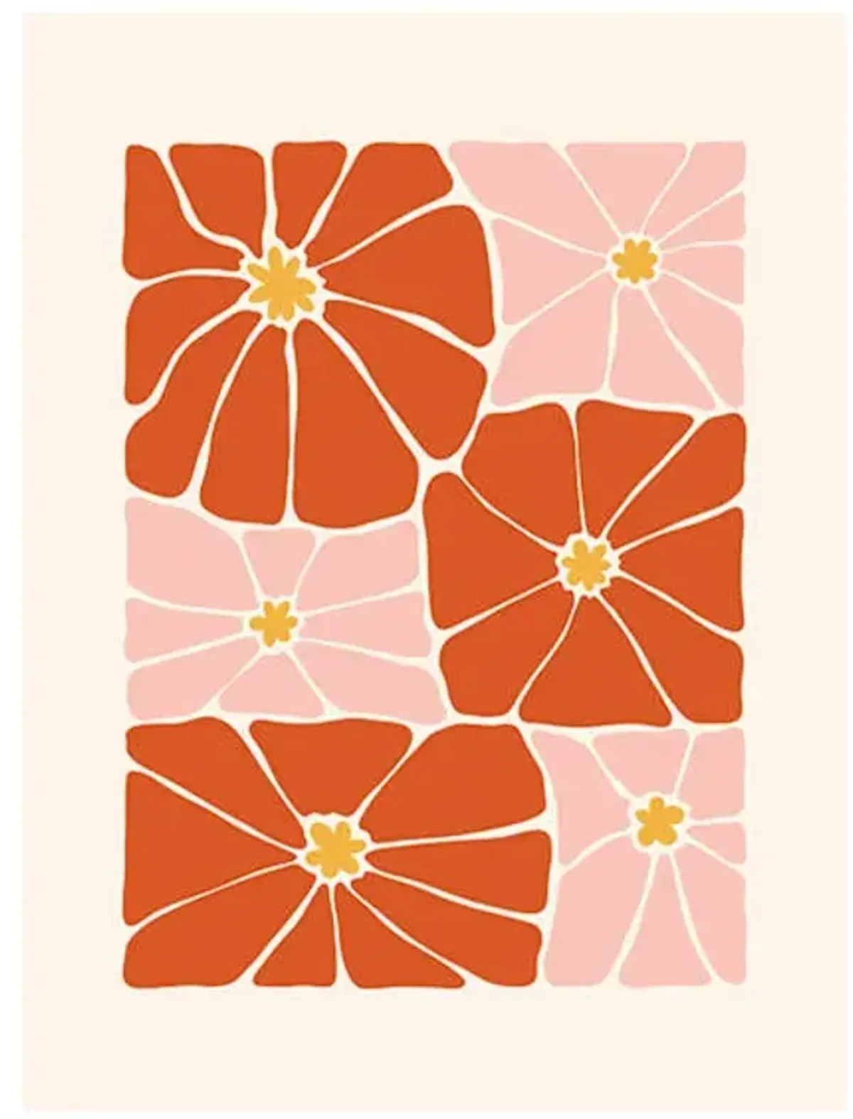 Flowers Canvas Wall Art, 12x16