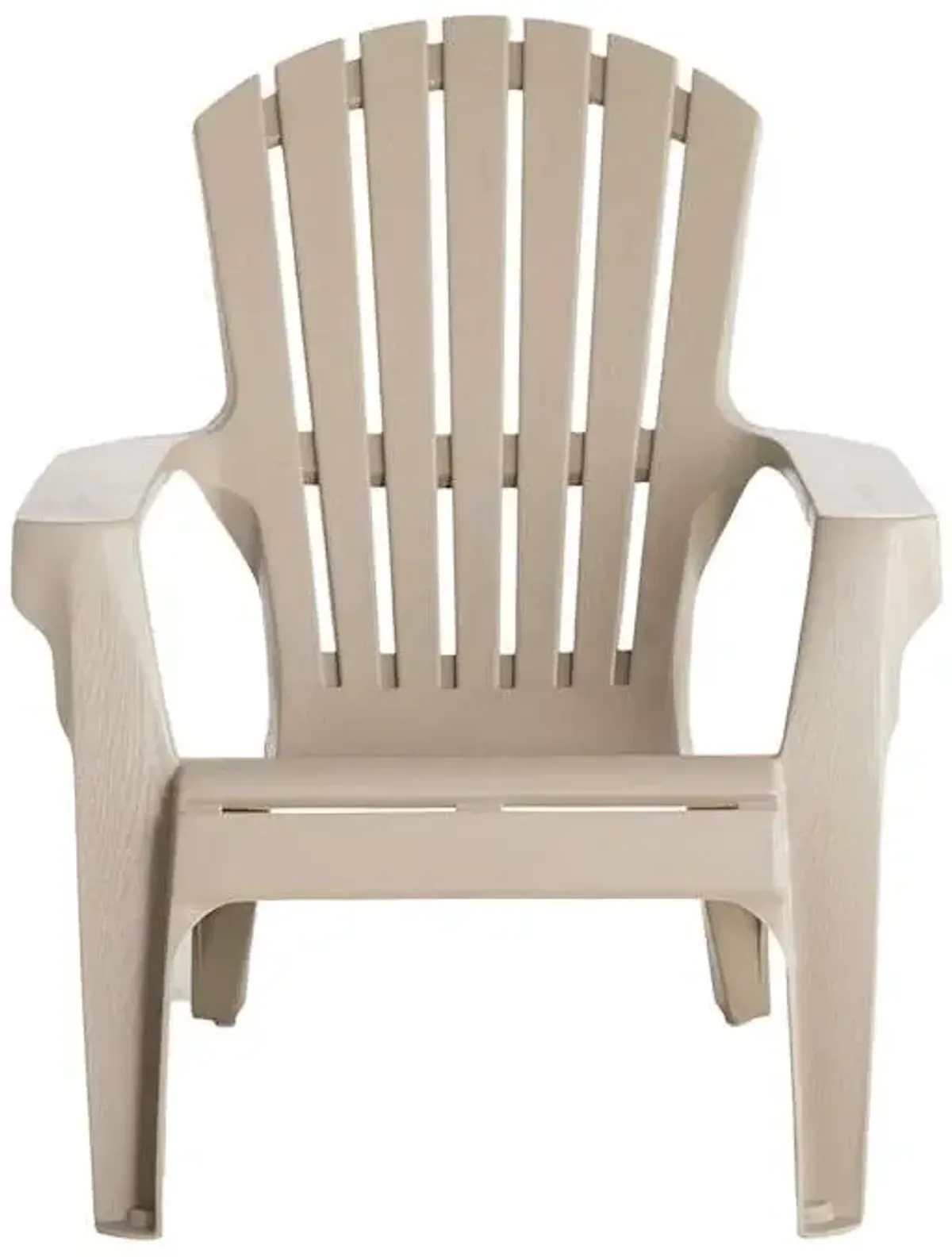 Commercial Grade Deluxe Adirondack Patio Chair, Sandstone
