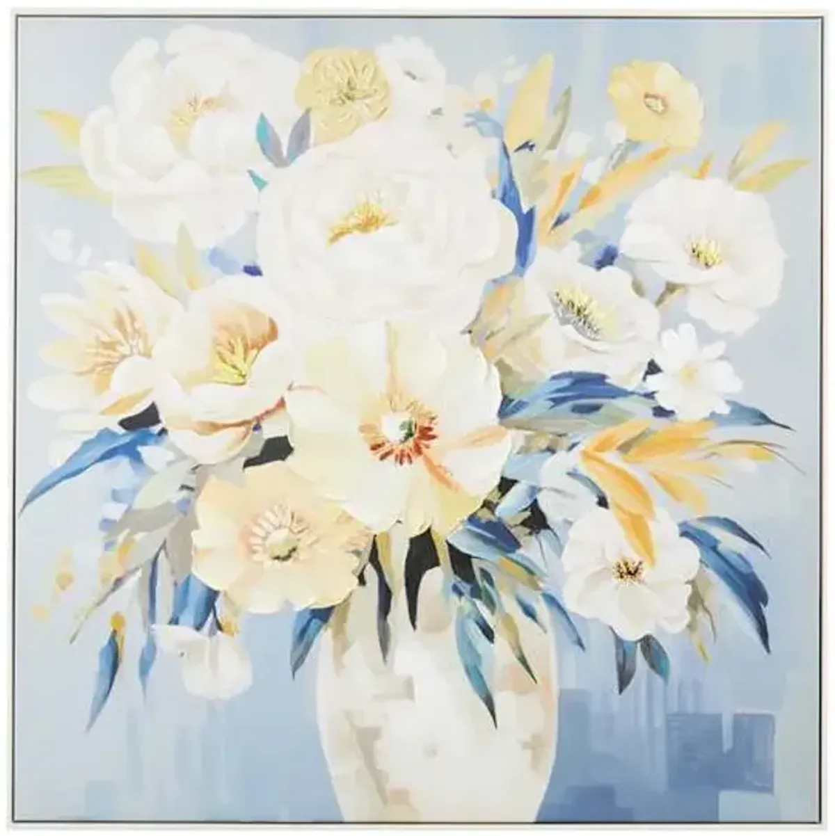 Framed Floral Canvas Wall Art, 40"