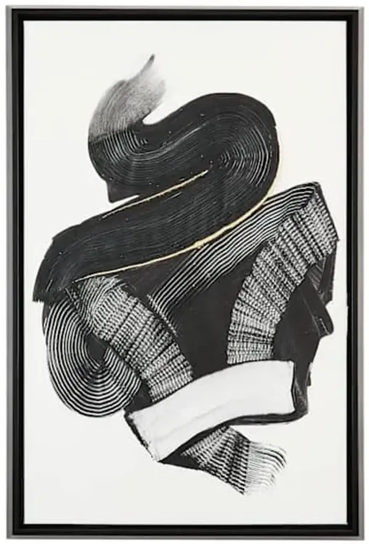 Crosby St. Framed Abstract Canvas Wall Art, 24x36