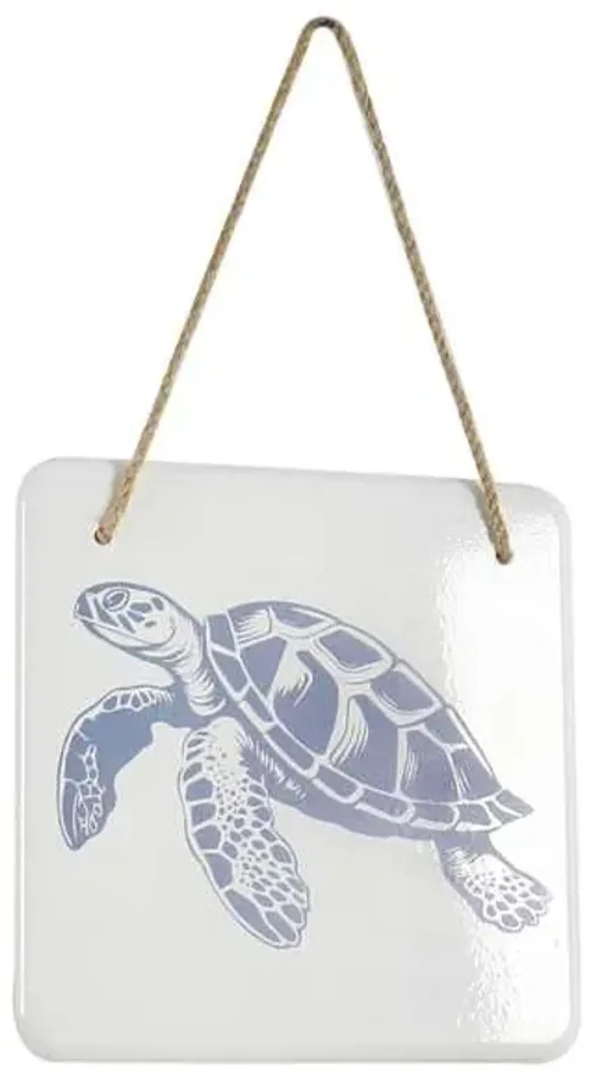 Blue Turtle Metal Wall Art 8"