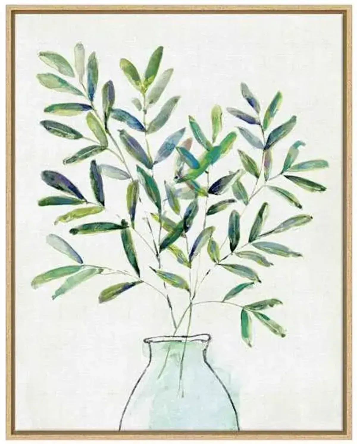 Framed Greenery Canvas Wall Art, 23x29