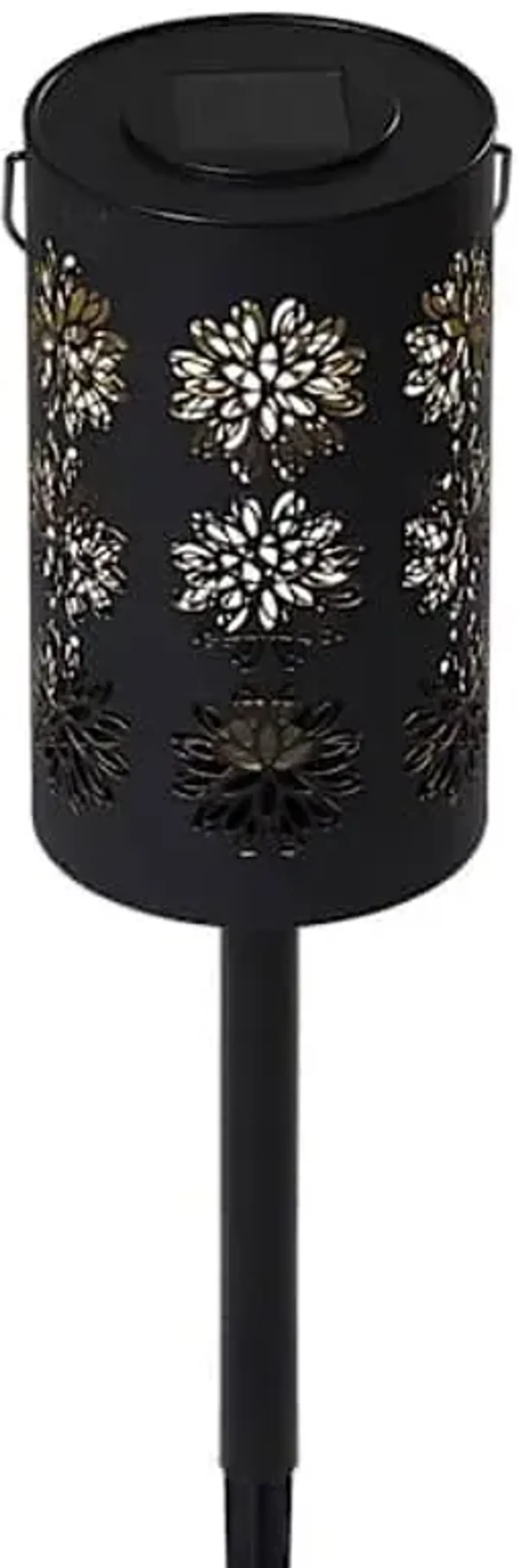 Solar Laser Cut Flowers Lantern Pathway Light