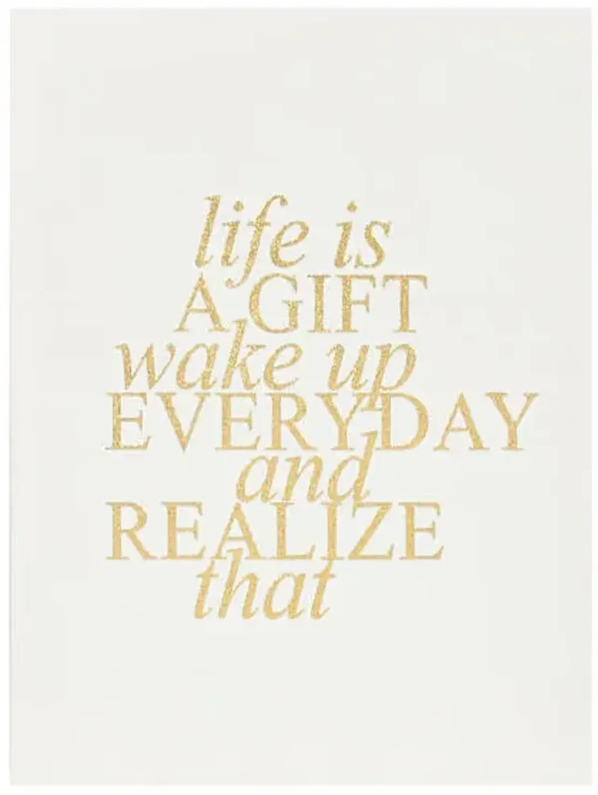 Life Is a Gift Canvas Wall Art, 12x16