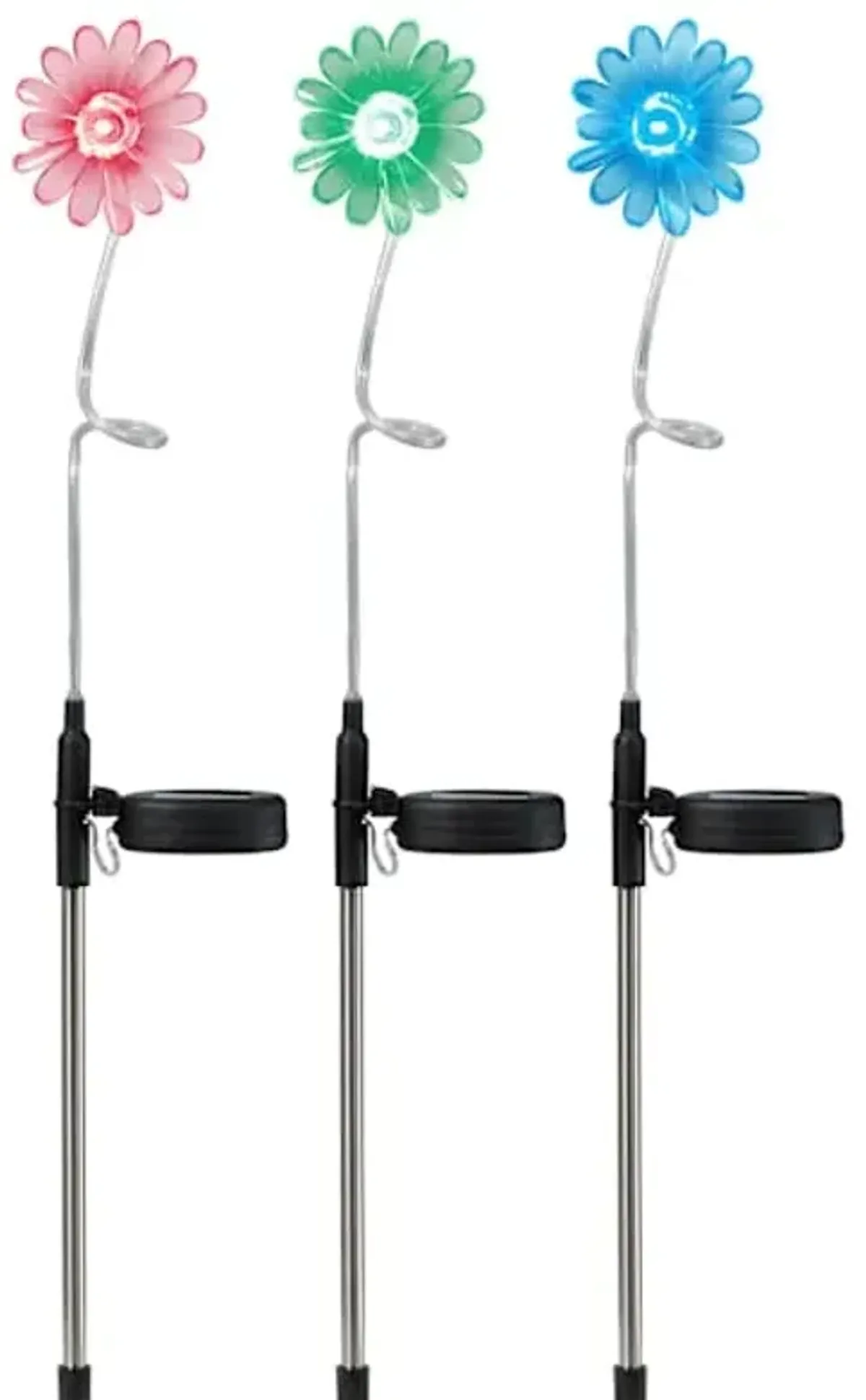 Solar Color Changing Daisy Pathway Light