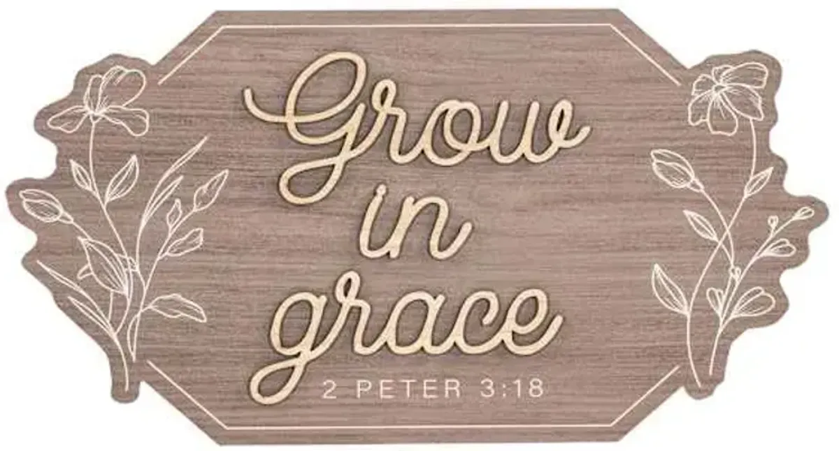 Grow in Grace Wall Decor, 26x14