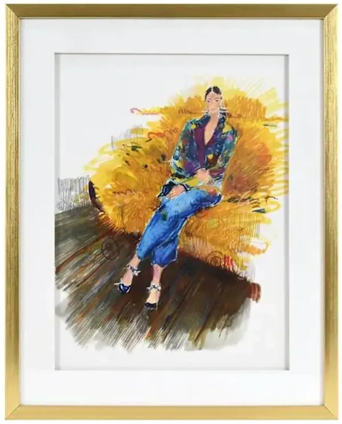 SCADpro Glass Framed Mixed Print Wall Art, 17x21