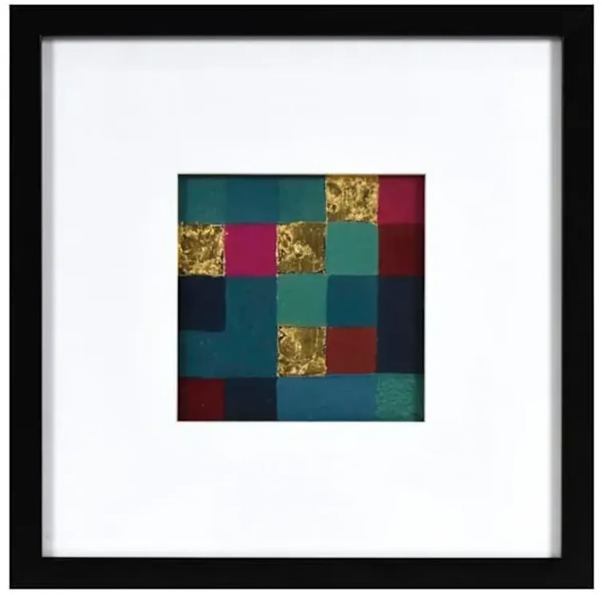 SCADpro Glass Framed Pixel Landscape Canvas Wall Art, 13"