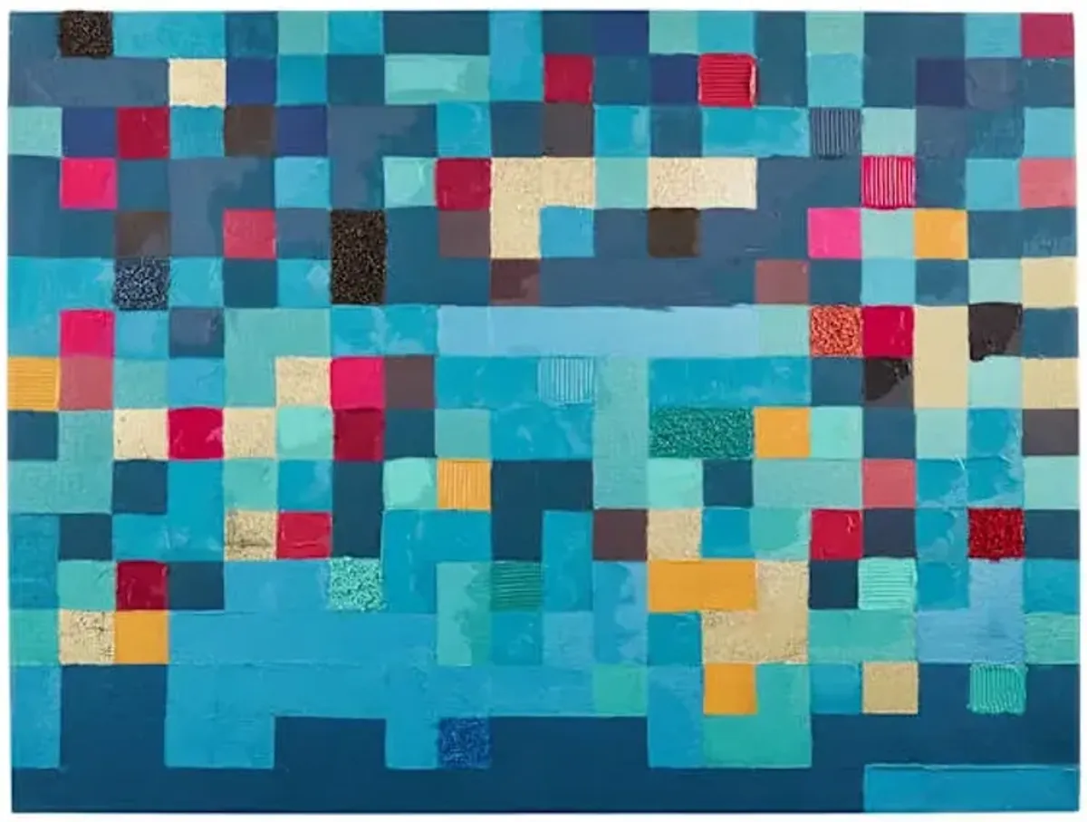 SCADpro Pixel Landscape Canvas Wall Art, 40x20