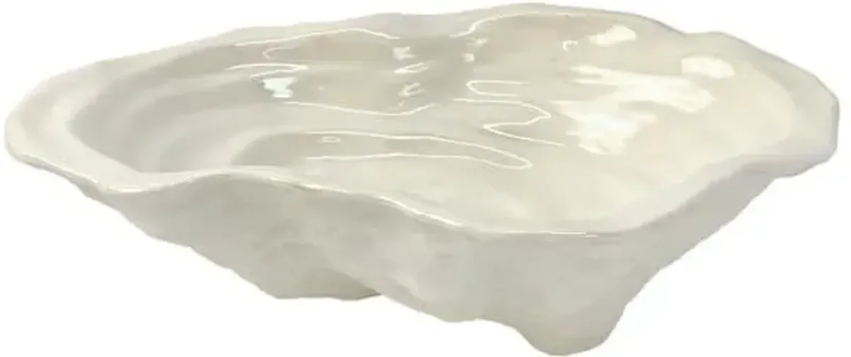 Shiny Seashell Decorative Bowl, 9"