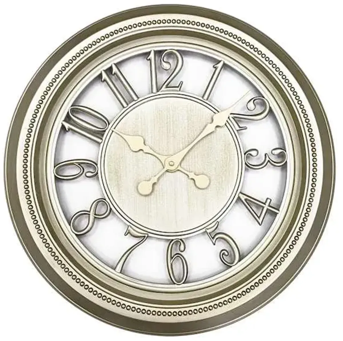 Champagne Finish Wall Clock, 22"