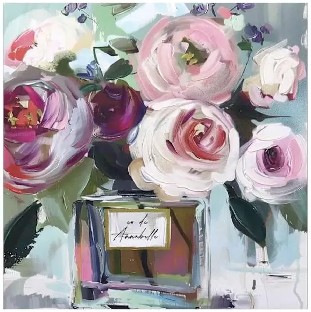 Floral with Vase Canvas Wall Art, 24"