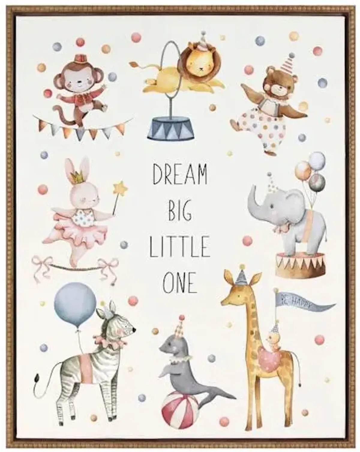 Framed Dream Big Canvas Wall Art, 23x29