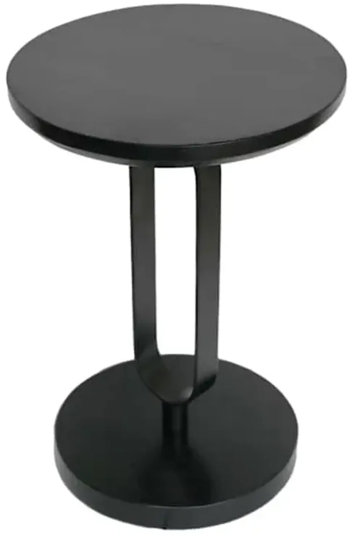 Sebastian Wood & Metal Drink Table, Black