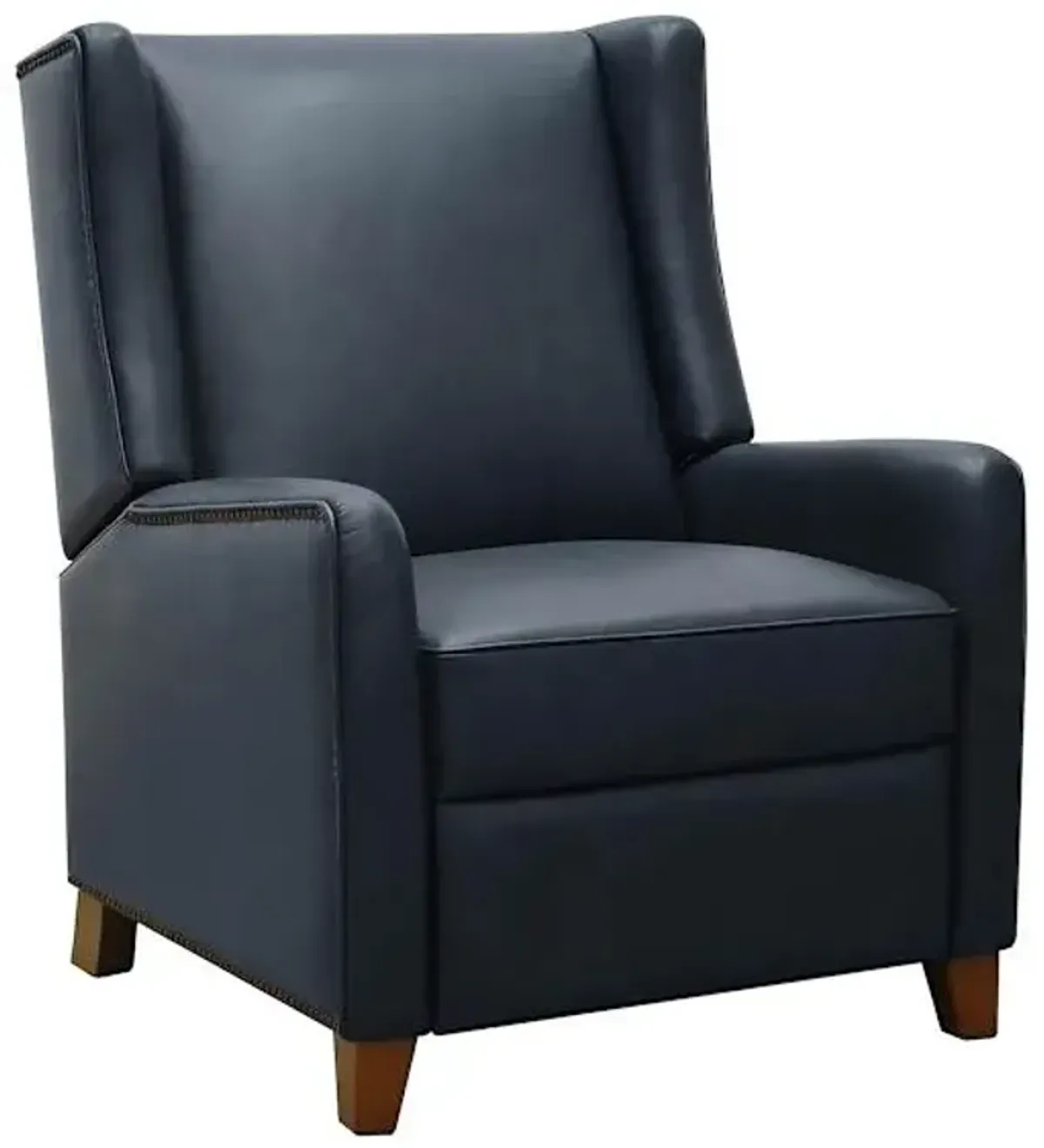 Hawthorne Leather Recliner, Navy Blue