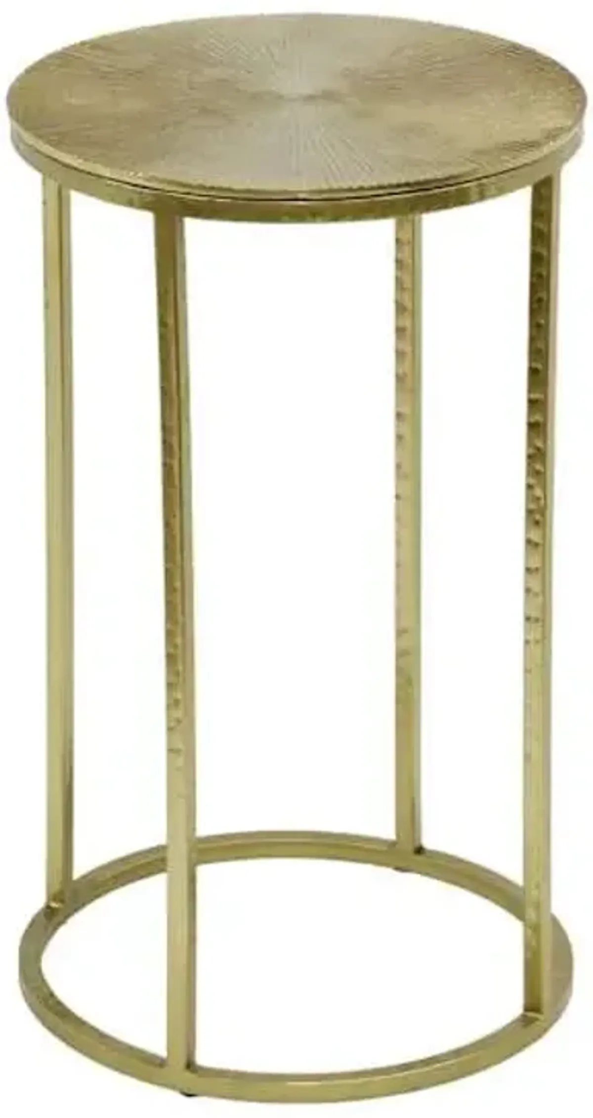 Juno Metal Accent Table, Gold Metallic