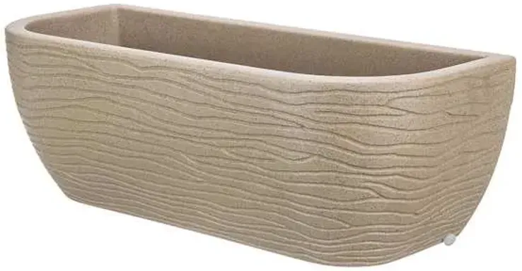 Beige Wall Outdoor Planter, Large