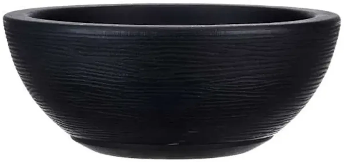 Black Bowl Outdoor Planter, Small