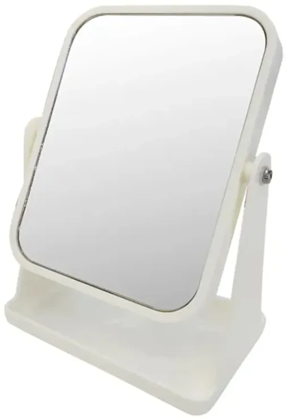White Square 1X/3X Table Mirror