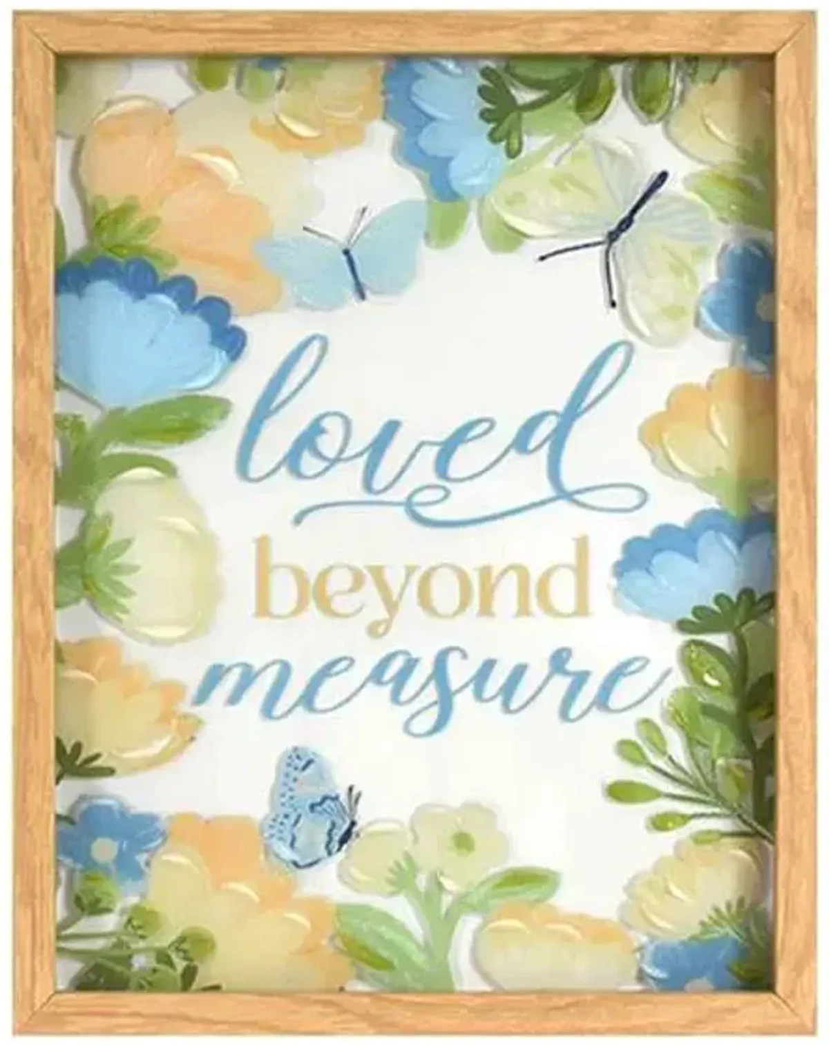 Glass Framed Love Beyond Measure Framed Print Wall Art, 11x14
