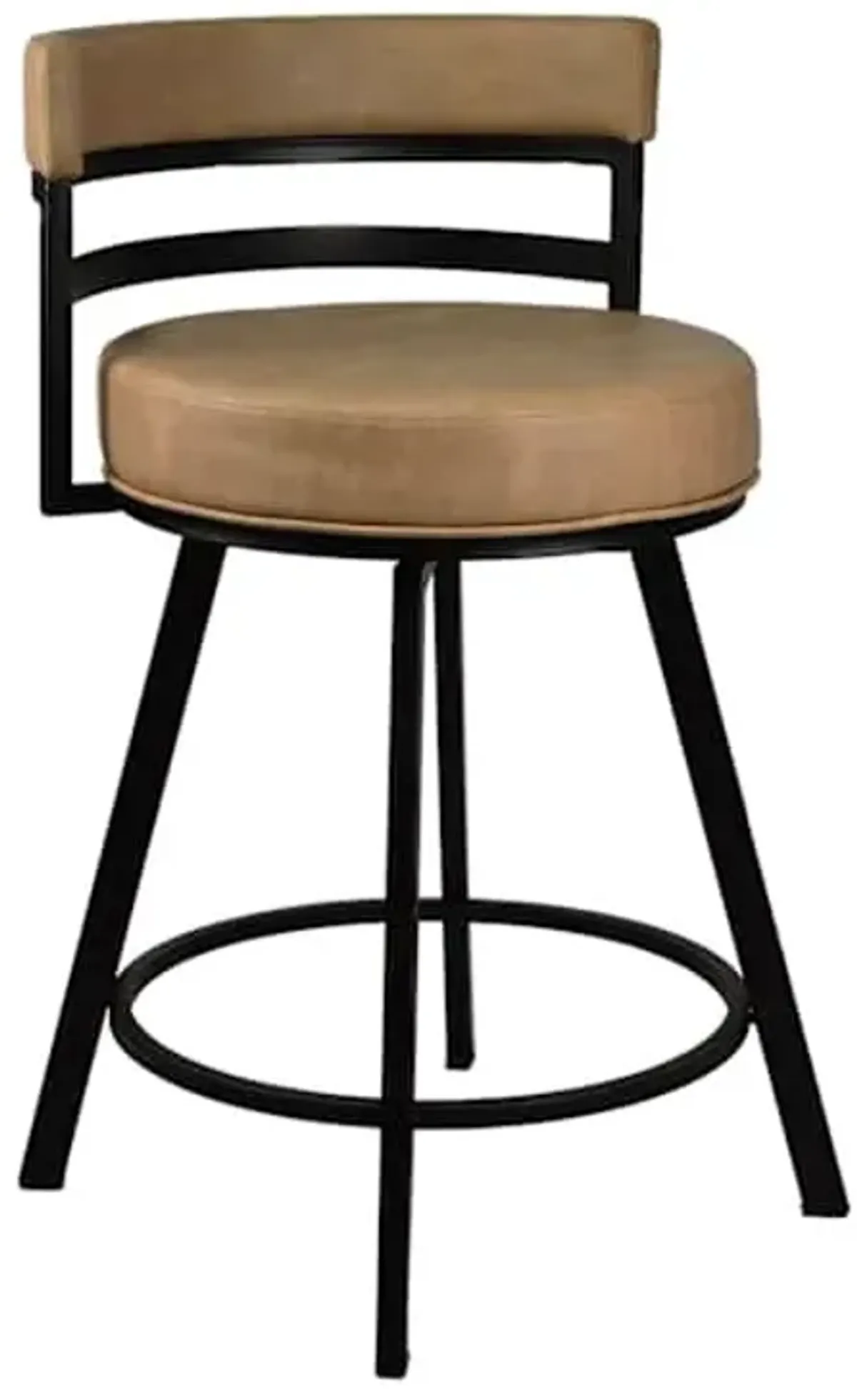 Milo Swivel Counter Stool, Tan